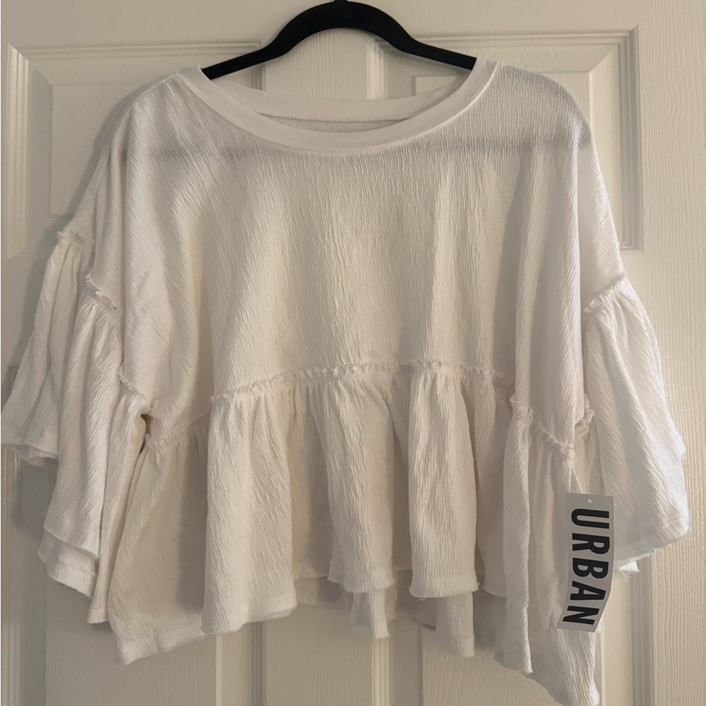 Urban Outfitters Flowy Cropped T-shirt NWT